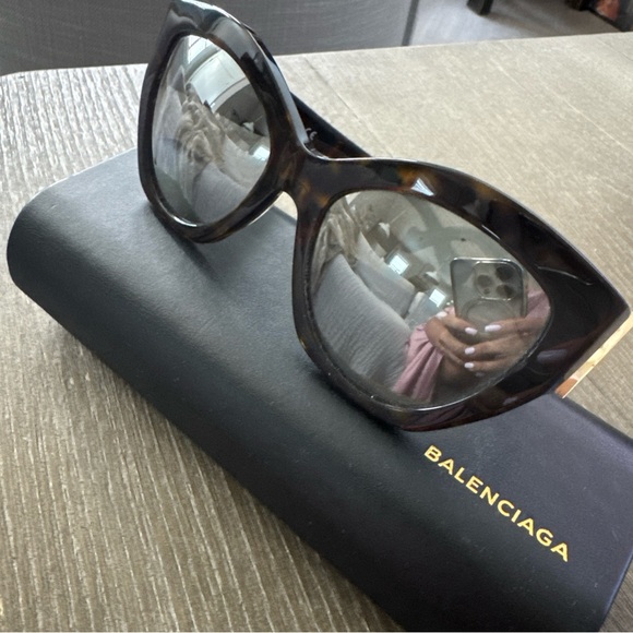 NEW BALENCIAGA SUNGLASSES BA103 52C CAT EYE EYEWEAR BALENCIAGA - Picture 13 of 15